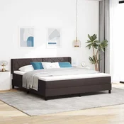 vidaXL vidaXL Postelja boxspring z vzmetnico Temno rjava 180 x 200 cm, (5000124104)
