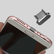 Kovinski čep za zaščito polnilnega vhoda za vse USB-C naprave
