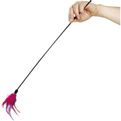 Flamingo štap sa šarenim perjem - igracka za macke 1 kom