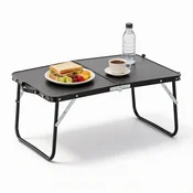 Zložljiva turistična mizica črna 60x40x26,5cm 62718
