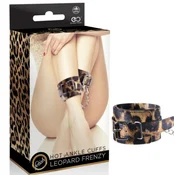 Leopard frenzy ankle cuffs