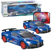 slomart LEAN TOYS Športni avto, senzor ovir, LED krogla, vrtenje 360, luči, zvok, moder