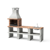 Movelar Ragusa + Modul - delovni pult + Modul - umivalnik s pipo - Terracota