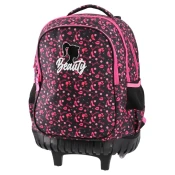Sazio Neo Ranac sa tockicima za devojcice Beauty Girl Urban, 44 x 31 x 18 cm, Crno-roze