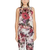 Bluza brez rokavov s cvetličnim vzorcem