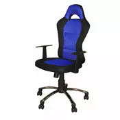 eoshop Pisarniški stol CESAR K80 moder/črn, mreža/tekstil, nastavljiv, do 120 kg
