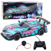 slomart Lean Toys RC dirkalnik s podsv., karoserijo, turkizna