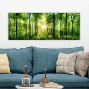 Wallity Dekorativna slika na platnu, 30x80cm, Šarena