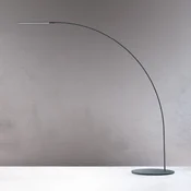 Fontana Arte Yumi - Oblikovalska LED svetilka z lokom - Dnevna soba/jedilnica - Dizajn - črna - Kovina