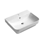 Isvea - Umivalnik na pult SOTT AQUA 48x42 cm keramika/bela