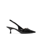 Stuart Weitzman Salonarji Georgie Slingback 50 SM977 Črna