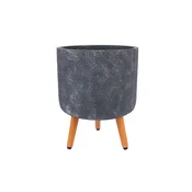 Homestar Stojalo za rastline SKY EDEN D32xV412 cm temno sivo z lesenimi nogami