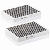Mann Filter FILTR KABINY MERCEDES S-KLASA W221 Z AKTYWNYM WĘGLEM KOMPLET 2 SZT.