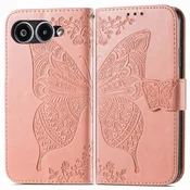 GS Ovitek za T-Phone 3 5G, metulj, roza zlata barva