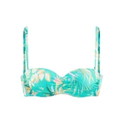 VENICE BEACH Bikini zgornji del turkizna / pastelno zelena / oranžna / bela