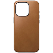 Nomad Modern Leather Case, english tan - iPhone 15 Pro (NM01615385)