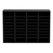 VEVOR Organizator za literaturo 36 predelkov 997x305x680 mm Črn