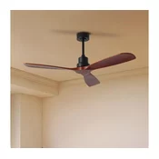 ZEVENTI - Plafonski ventilator LIONI sa Wi-Fi Tuya, crna/hrast + daljinski upravljac