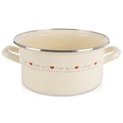 Northix Krem emajl lonček TONCA 24 cm, 4 l