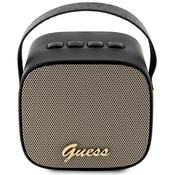 Guess Bluetooth speaker GUWSB2P4SMK Speaker mini black 4G Leather Script Logo with Strap (GUWSB2P4SMK)