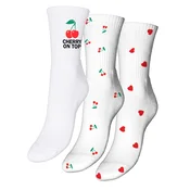 VERO MODA Nogavice VMMel zelena/rdeča/bela