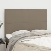 Uzglavlje boje taupe 144x5x118/128 cm tkanina