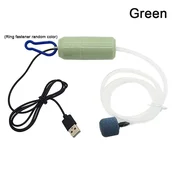 KJB USB zračna črpalka za akvarij s cevko in zračnim kamnom, 5 V, zelena
