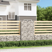 VIDAXL Gabion košara za ograjo z zavito kovinsko žico 150x100x30 cm