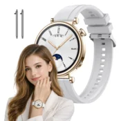Pašček za zapestnico Garett Rose/Viva/Kids Essa 4G, bel, 18 mm