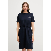 Bombažna obleka Tommy Hilfiger
