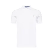 Polo Ralph Lauren za moške. 710685514001 Bela polo majica Soft Touch (XL), Priložnostno, Bombaž, Kratek rokav