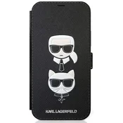 KARL LAGERFELD ovitek KLFLBKP12LSAKICKCBK za iPhone 12 Pro Max knjiga črna - Karls head