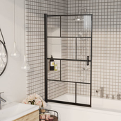 vidaXL vidaXL Tuš kabina ESG 80x140 cm črna, (21027713)
