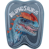 ASST | Limena kutija Dino World, Dilophosaurus, plava
