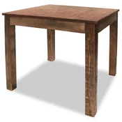 Vidaxl Jedilna miza mešanega recikliranega lesa 82x80x76 cm