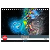 Downhill Explosion (Tischkalender 2026 DIN A5 quer), CALVENDO Monatskalender