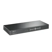 TP-Link Switch TL-SG1016, Gigabit 16xRJ45 10/100/1000Mbps, Metalno kucište, Crni
