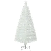 COSTWAY Umetno božično drevo LED 150 cm belo, (5000073596)