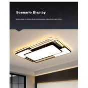 Micoe Plafonska lampa LED, 130 W, Crna