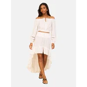 Lipsy Bluza Bardot naravno bela