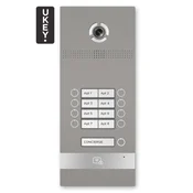 BI-08FB SILVER - Zunanja IP plošča, 8 udeležencev, UKEY, SIP 2.0 - BasIP