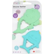 Melii Teethers grizalo Dino & Shark 2 kos