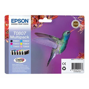 EPSON KARTUŠA ZA ČRNILO EPSON T0807 BK/C/M/Y/LC/LM Multipack - C13T08074021, (21734981)