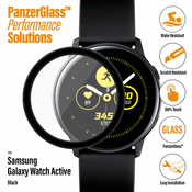 PanzerGlass zaščitno steklo za Samsung Galaxy Watch Active, črna, celolepljen (7204)