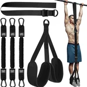 INF Pull up trak/Trening trakovi Pull ups - Pripomoček za vlečenje navzgor za kondicijo pri vadbi moči Black 150 lbs, (21783953)