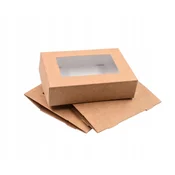 Škatla za suši z okencem 19x13x5cm 50 kosov