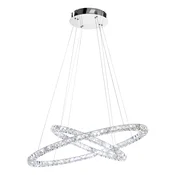 EGLO Viseca lampa TONERIA LED 90 cm hrom/kristal 93946
