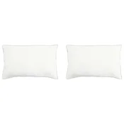 Vidaxl Vzglavnik 2 szt. Bela 40 x 80 cm Bambusova vlakna