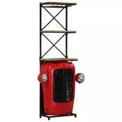 Vidaxl Omarica za vino traktor 49x31x172 cm trden mangov les