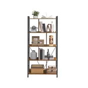 Songmics Knjigarna 5 polic 30x74x150 cm rjava